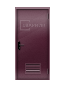 Техническая железная дверь в дом высокая ДК-036