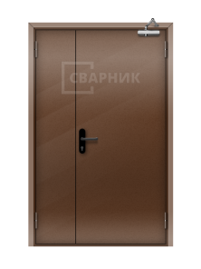 Дверь коричневая техническая по индивидуальным размерам ДТ-028 готовая