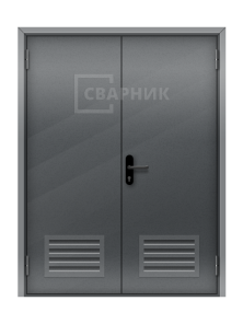 Двупольная дверь на склад с вентиляцией ДC-021