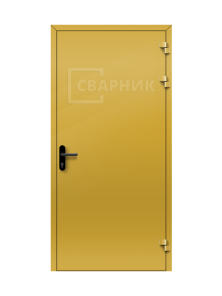 Алюминиевая противопожарная дверь светопрозрачная одностворчатая