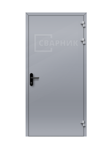 Алюминиевая противопожарная дверь глухая одностворчатая