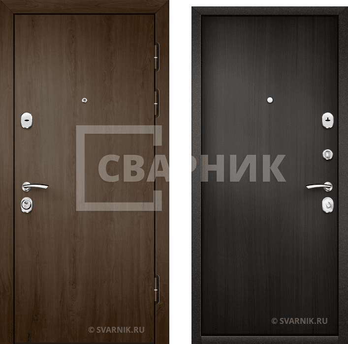 Дверь входная трехконтурная в дом ламинат — ламинат — фото 1