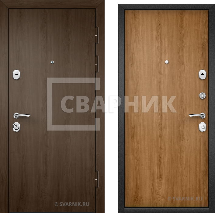 Дверь входная накладная в квартиру ламинат — ламинат — фото 1