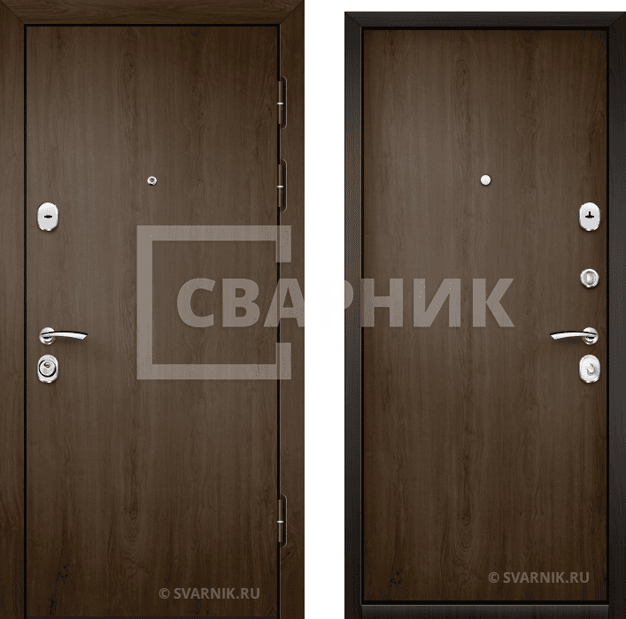 Дверь входная антивандальная уличная ламинат — ламинат — фото 1