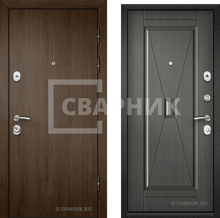 Дверь металлическая с замками KALE в дом ламинат — МДФ — фото 1