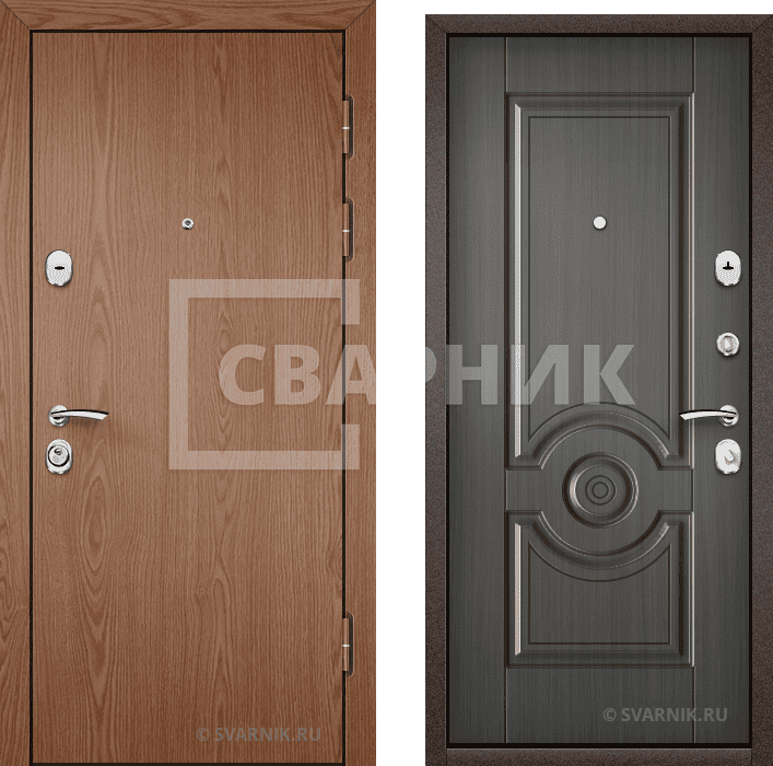 Дверь входная усиленная уличная ламинат — массив — фото 1