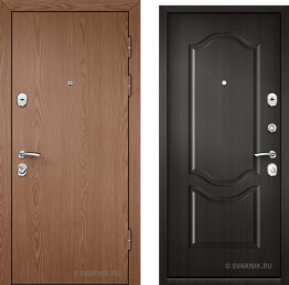 Дверь металлическая утепленная в коттедж ламинат — МДФ