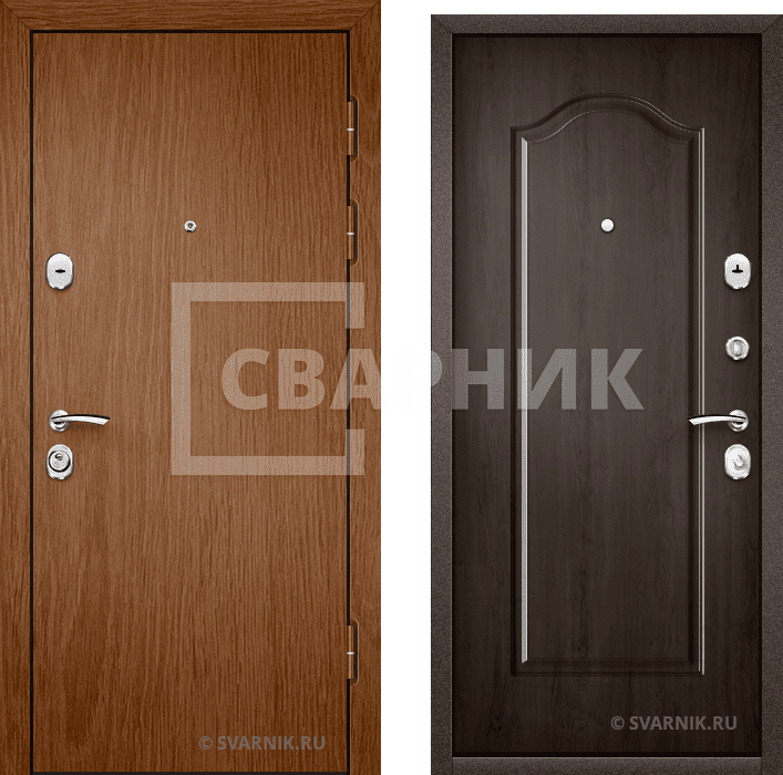 Дверь металлическая готовая на дачу ламинат — шпон — фото 1