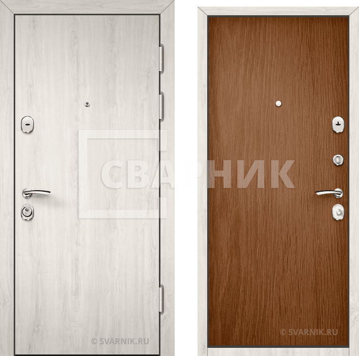 Дверь входная утепленная в офис ламинат — ламинат — фото 1