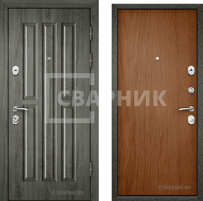 Дверь металлическая под ключ в офис МДФ — ламинат — фото 1