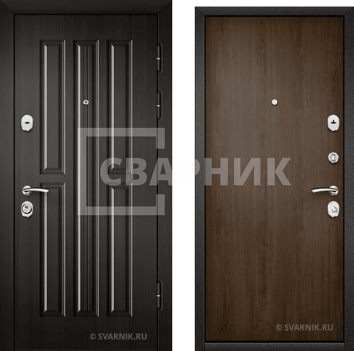 Дверь входная трехконтурная на дачу винорит — ламинат — фото 1