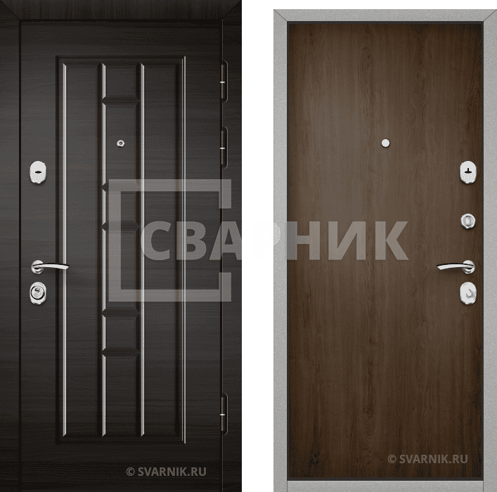 Дверь металлическая с монитором в коттедж ДВН-093 — фото 1