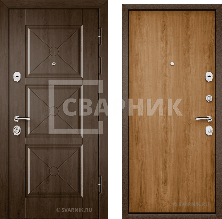 Дверь входная на заказ в коттедж винорит — ламинат — фото 1