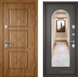 Дверь входная с шумоизоляцией в дом МДФ — шпон