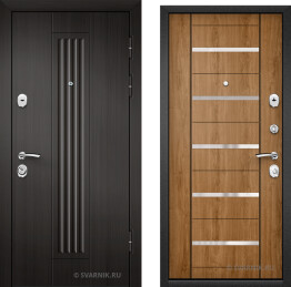 Дверь входная с шумоизоляцией в дом массив — шпон