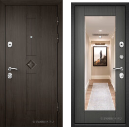 Дверь металлическая с шумоизоляцией в дом шпон — МДФ