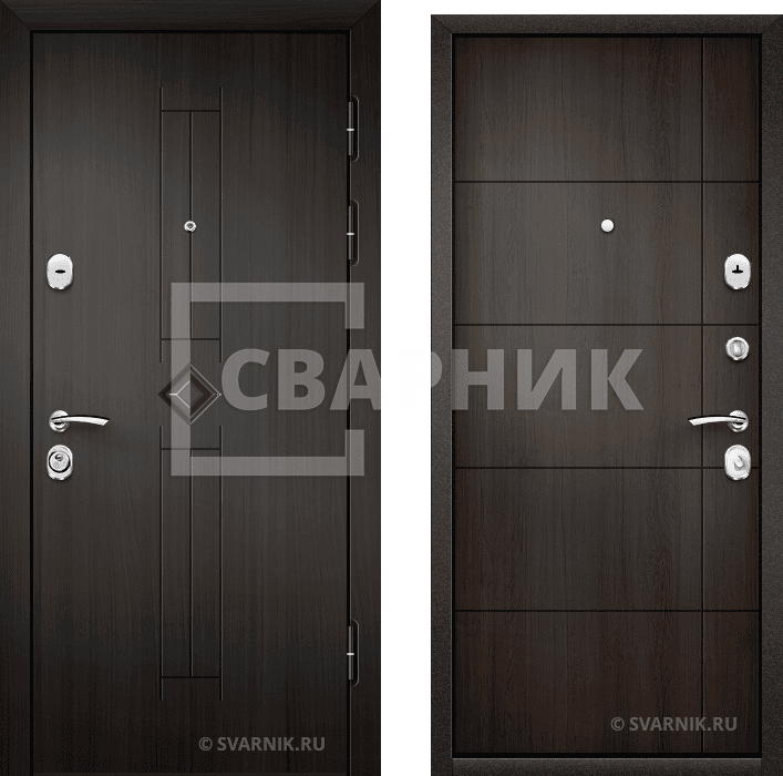 Дверь входная накладная уличная массив — МДФ — фото 1