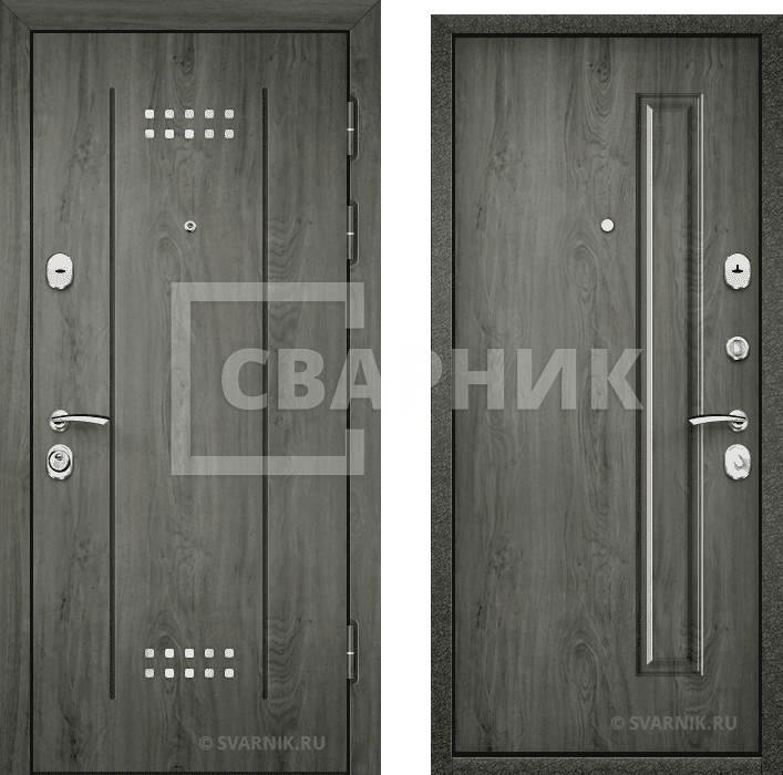 Дверь входная трехконтурная на дачу МДФ — винорит — фото 1