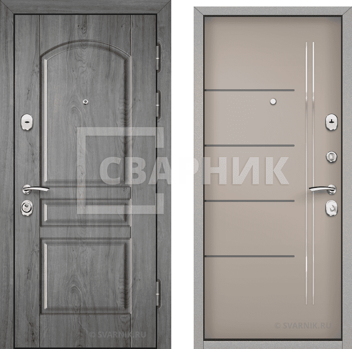 Дверь металлическая вторая уличная винорит — МДФ — фото 1