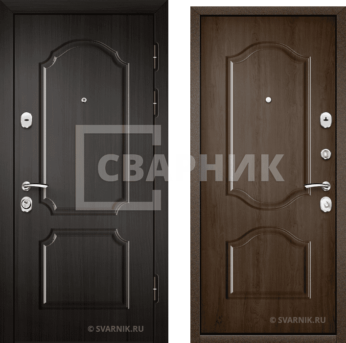 Дверь входная усиленная в квартиру МДФ — шпон — фото 1