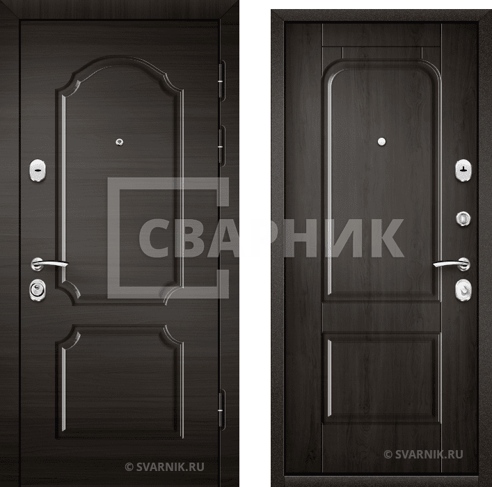 Дверь входная антивандальная на дачу МДФ — винорит — фото 1