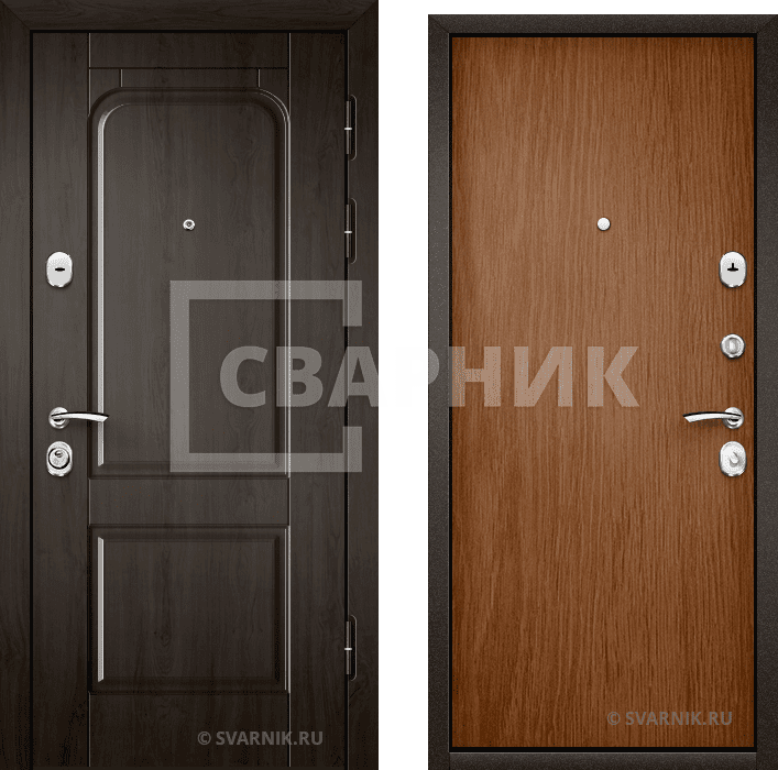 Дверь входная накладная уличная винорит — ламинат — фото 1