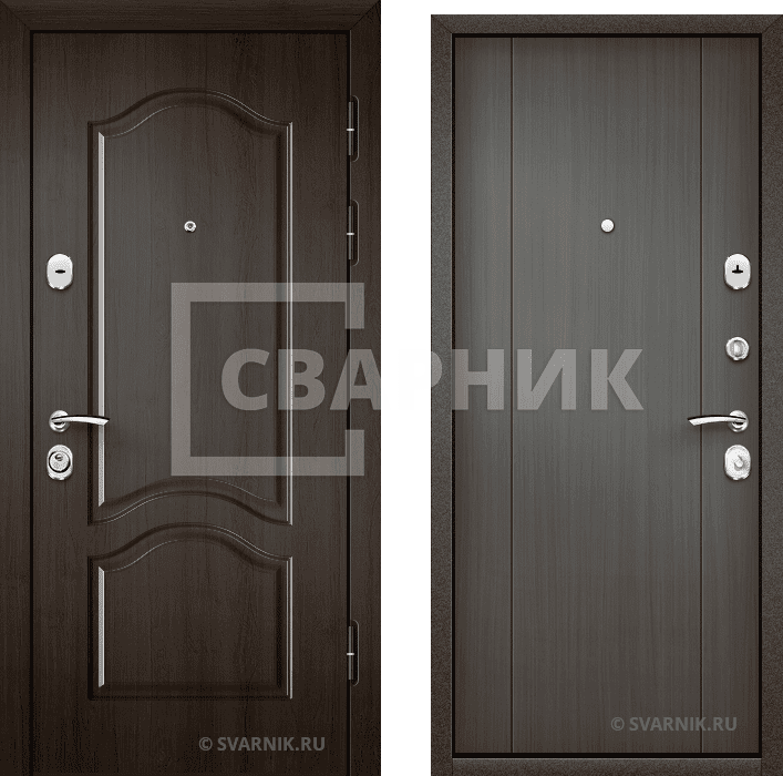 Дверь металлическая с шумоизоляцией в квартиру МДФ — массив — фото 1