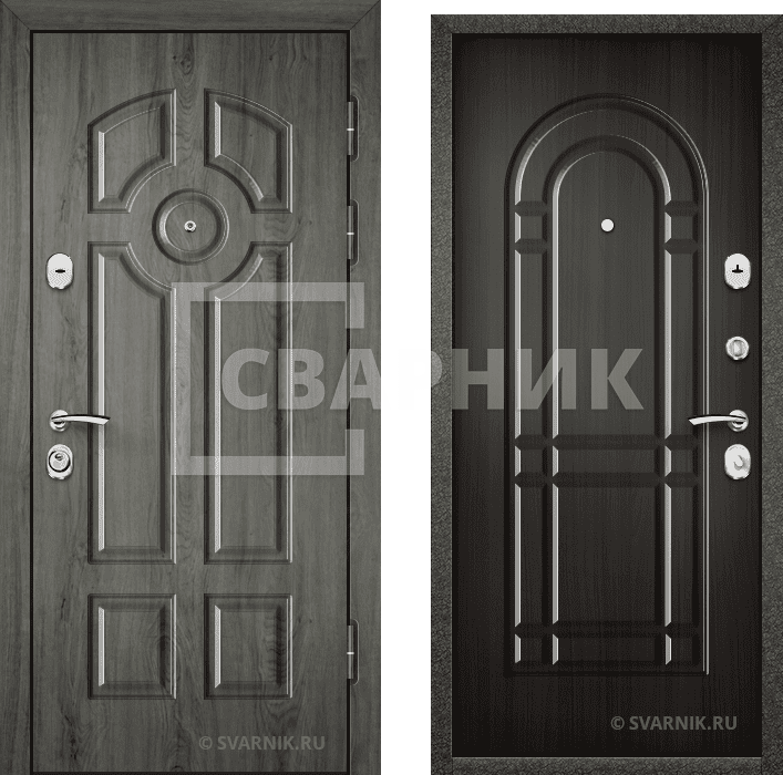 Дверь входная российская на дачу винорит — массив — фото 1