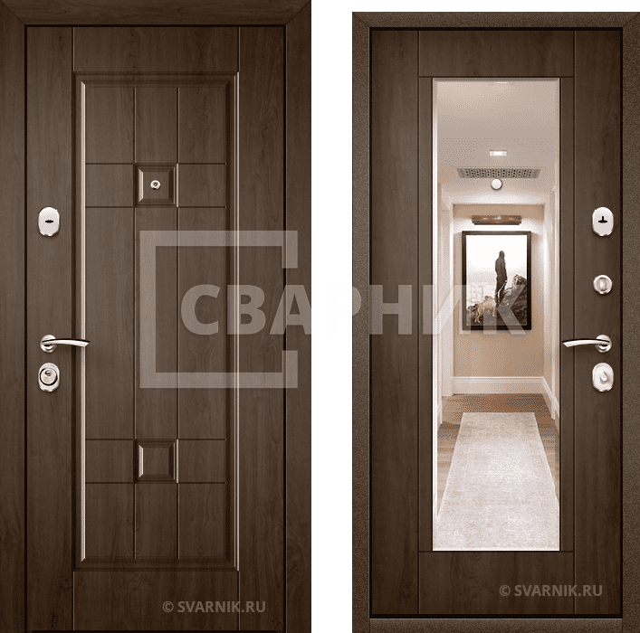 Железная дверь с внутренними петлями на заказ ДБП-068 — фото 1