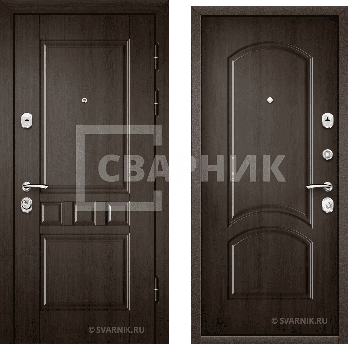Дверь металлическая внутренняя на дачу МДФ — массив — фото 1
