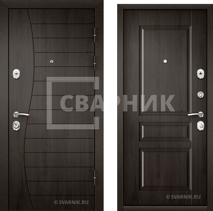 Дверь входная трехконтурная на дачу массив — МДФ — фото 1