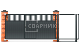 Выдвижные ворота секционные гаражные 3000×2000 СВВ-2881