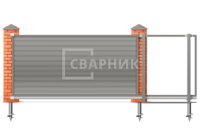 Откатные ворота Дорхан 2500×3000 СВВ-2776