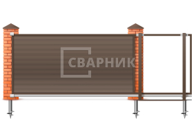 Ворота откатные механические 10 метров 10000×2200 СВВ-5215