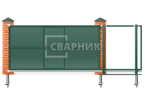 Ворота откатные механические 7 метров 7000×2900 СВВ-5017