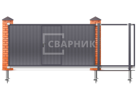 Откатные ворота Херман 2200×3500 СВВ-2809