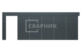 Ворота откатные противопожарные 2000×3000 СВВ-2119