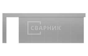 Противопожарные откатные ворота Doorhan 5000×3500 СВВ-2125