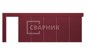 Ворота откатные противопожарные 2500×3500 СВВ-2143
