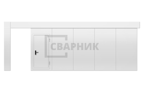 Промышленные откатные ворота 3500×5000 СВВ-2432