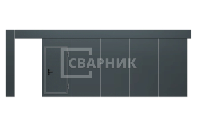 Противопожарные сдвижные ворота 4500×5000 СВВ-2122
