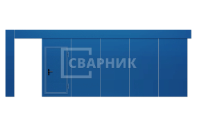 Промышленные откатные ворота 3500×4500 СВВ-2468