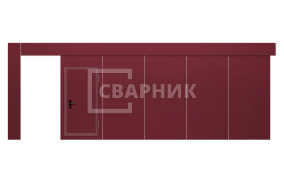Раздвижные промышленные ворота 4000×4500 СВВ-2452