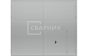 Ворота промышленных зданий распашные 3500×3000 СВВ-2398