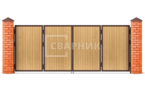 Откатные ворота автоматические 2750×2000 СВВ-1281