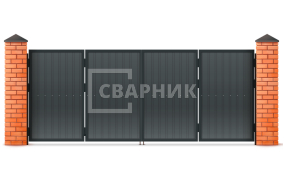 Ворота гармошкой автоматические 2250×1750 СВВ-1315