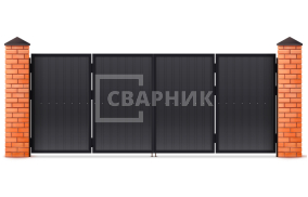 Подъемно-складные ворота для гаража 2750×1750 СВВ-1352