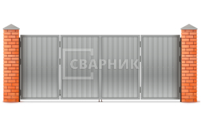 Подъемно-складные ворота в гараж 3000×3000 СВВ-1355