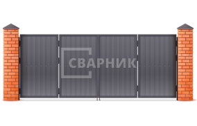 Ворота книжка 2500×2250 СВВ-1310