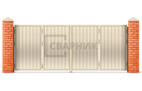 Распашные ворота книжка 3000×2000 СВВ-1284
